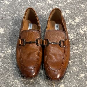 Steve Madden Tan Leather Slip-On Loafers